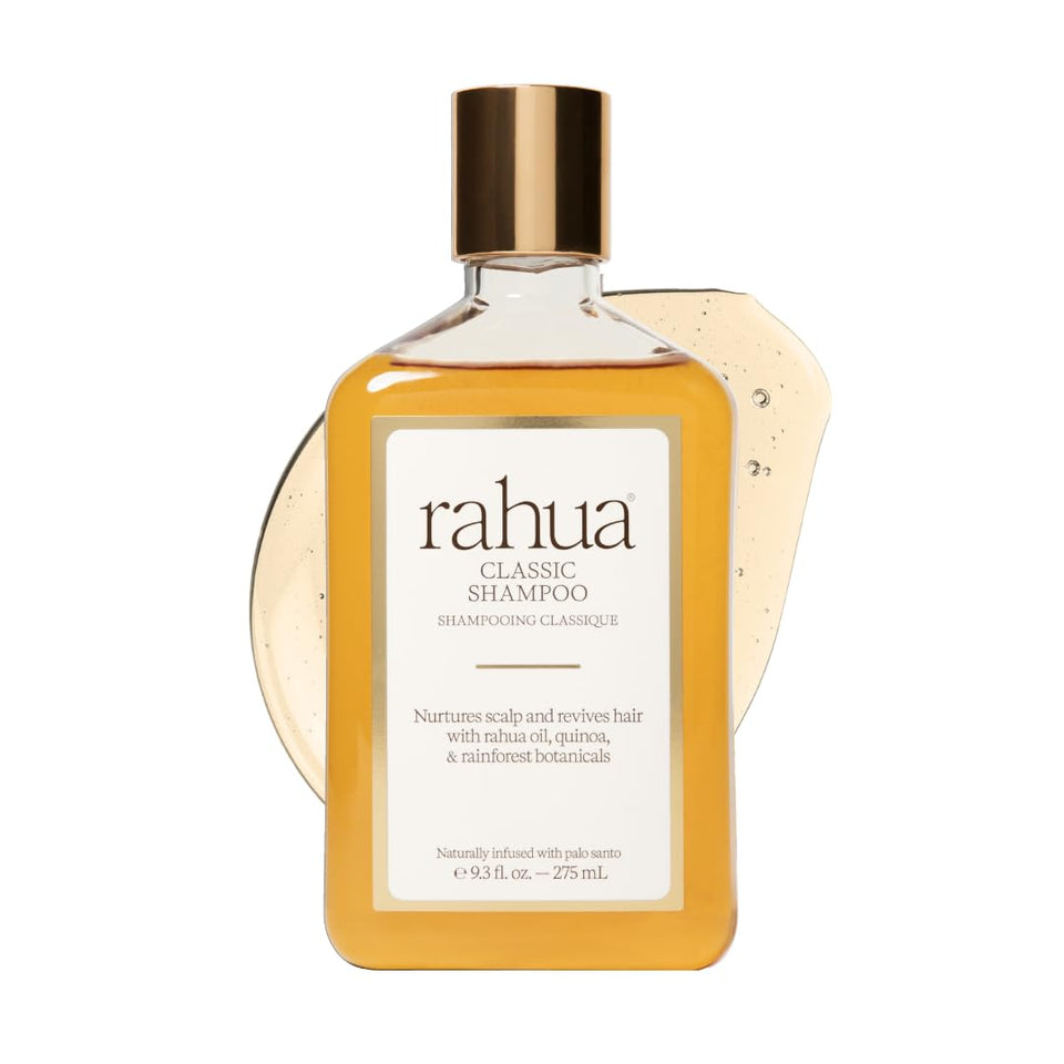 Rahua front packaging showing bottle and benefits