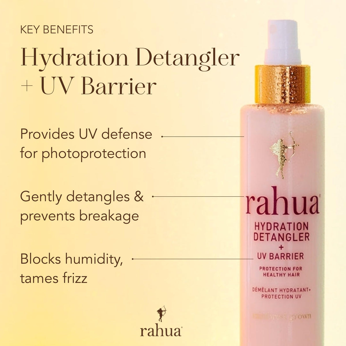 rahua spray nozzle closeup demonstrating fine mist for even application