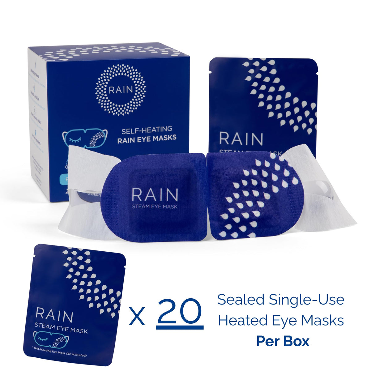 Rain product label and features highlighting ingredients and safety info