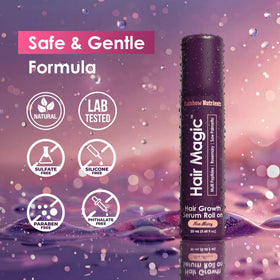 Rainbow Nutrients Hair Magic ingredients label highlighting multi-peptides and rosemary