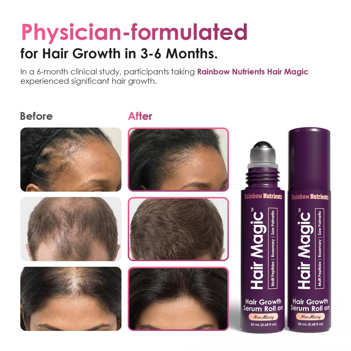 Rainbow Nutrients Hair Magic serum texture on skin, fast-absorbing and lightweight