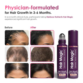Rainbow Nutrients Hair Magic serum texture on skin, fast-absorbing and lightweight