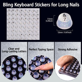 Raised Button top view showing cylindrical trapezoid keycap shape for nail protection