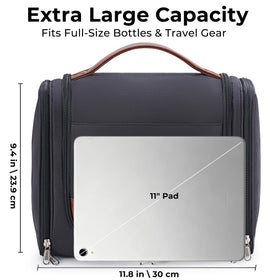 Ralnitote side compartments opened 180 degrees for quick visibility and access