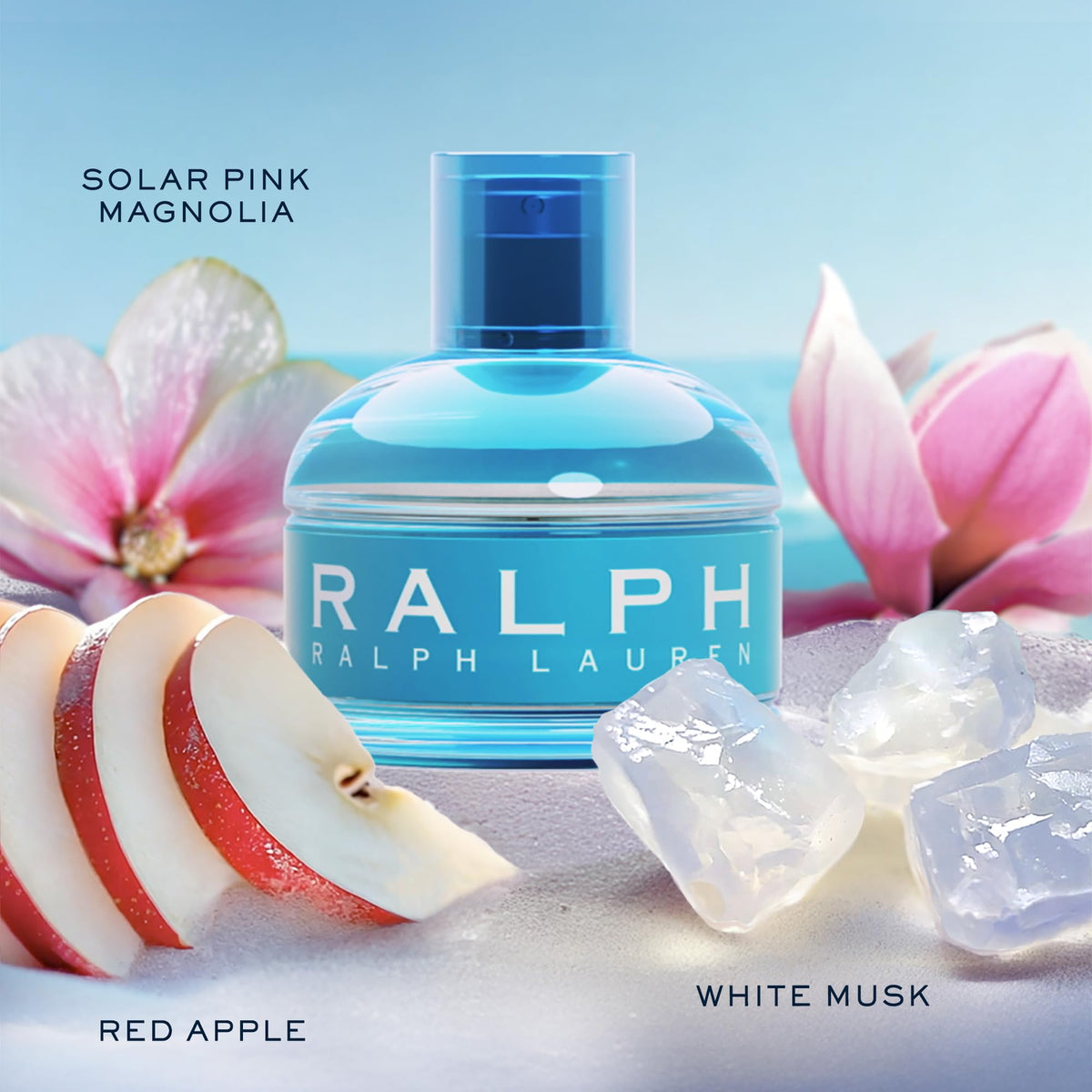 Ralph Lauren close-up of cap and spray nozzle highlighting easy application