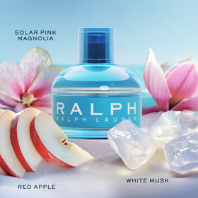 Ralph Lauren close-up of cap and spray nozzle highlighting easy application