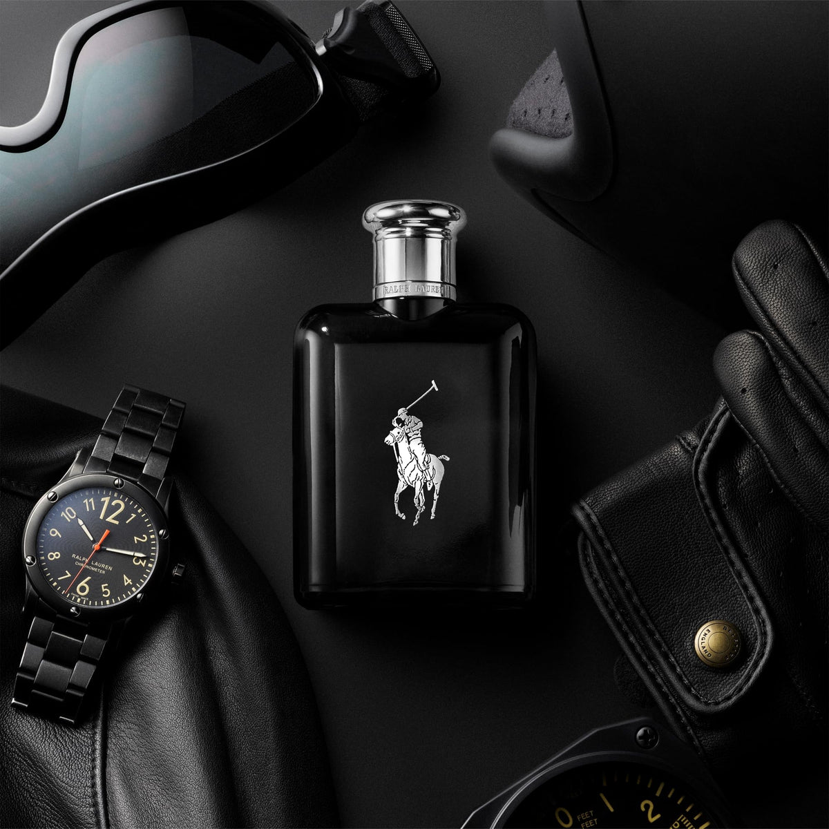 RALPH LAUREN close view of liquid showing rich color and luxurious texture