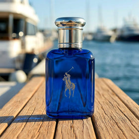 RALPH LAUREN FRAGRANCES lifestyle beach scene suggesting aquatic freshness and energy