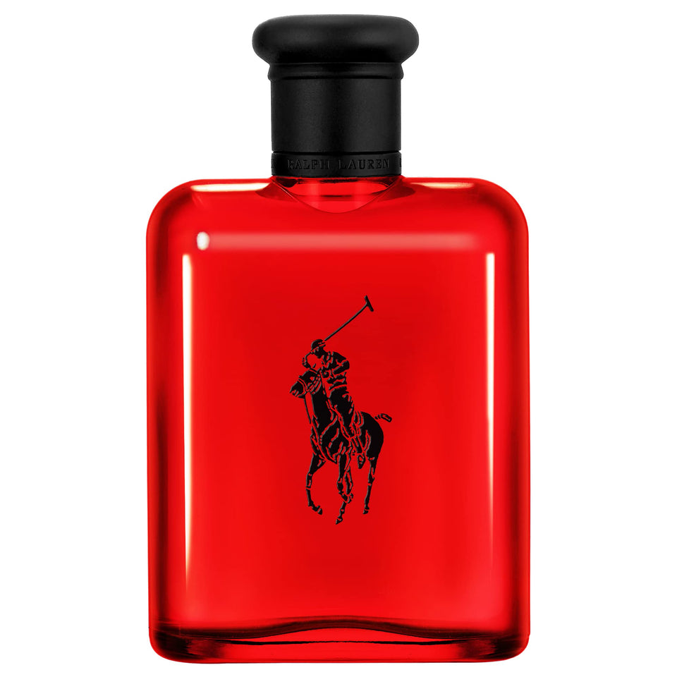 RALPH LAUREN FRAGRANCES Polo Red front bottle showcasing bold red finish and confident design