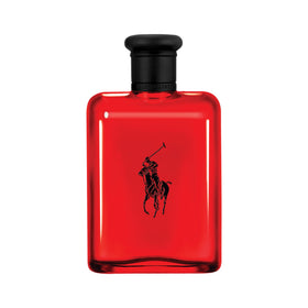 Ralph Lauren Polo Red front bottle showing bold red design and confident appeal