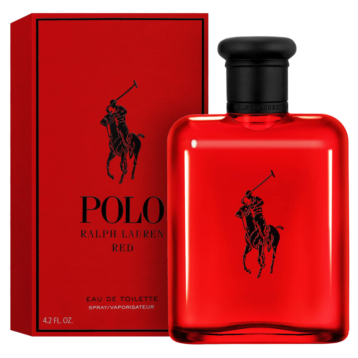 RALPH LAUREN FRAGRANCES Polo Red on a street-style model evoking sporty, confident mood