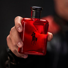 RALPH LAUREN FRAGRANCES Polo Red spray action producing a fine mist for lasting coverage
