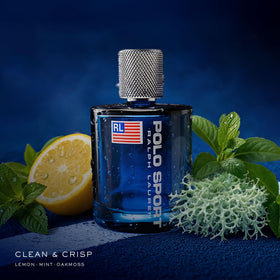 RALPH LAUREN FRAGRANCES cobalt blue bottle detail showing premium finish
