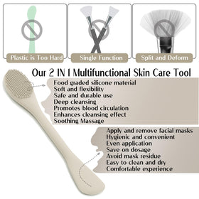 RamPula spoon-shaped silicone end close-up for clean scooping and reduced product waste