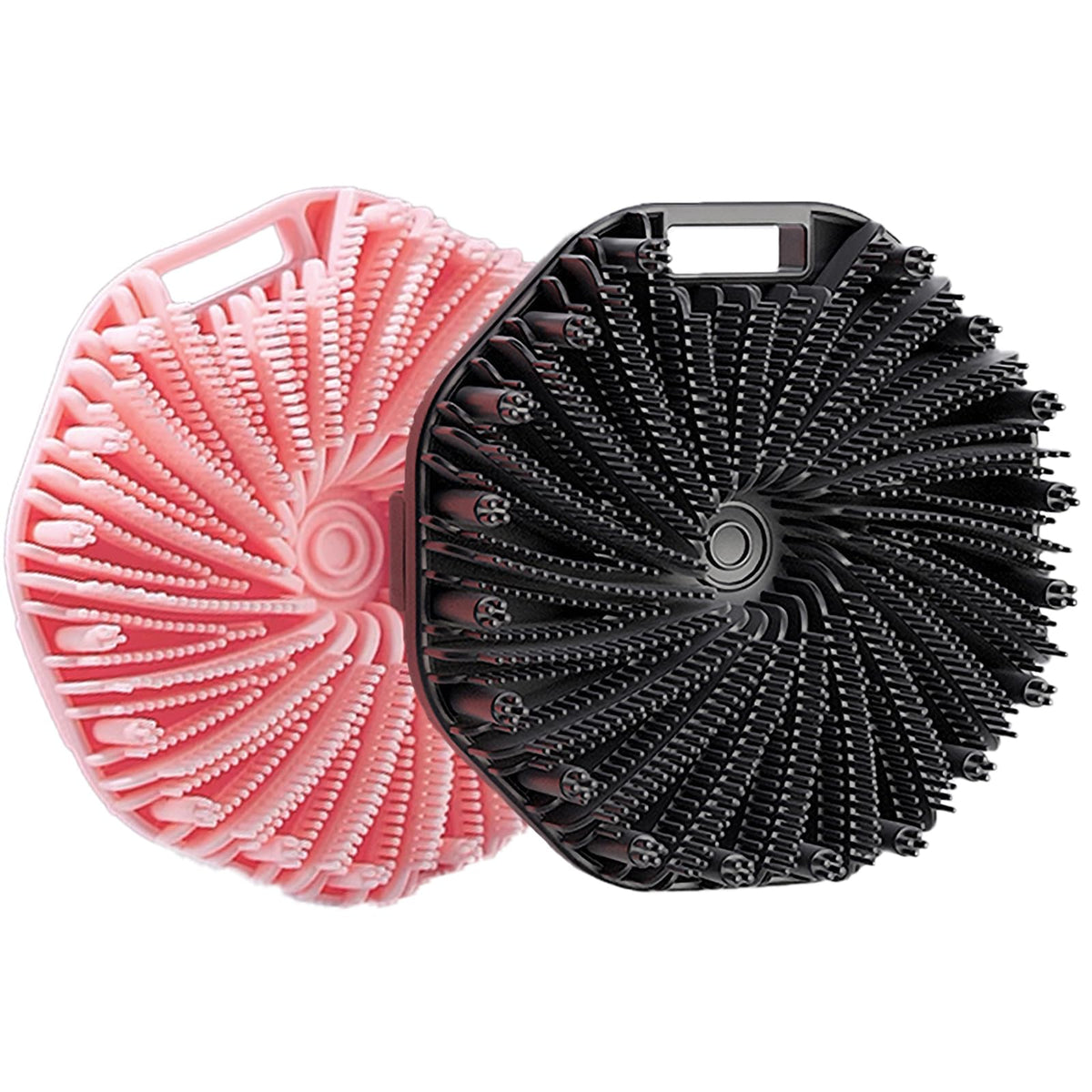 RamPula front view charcoal scrubber shows compact design and benefits
