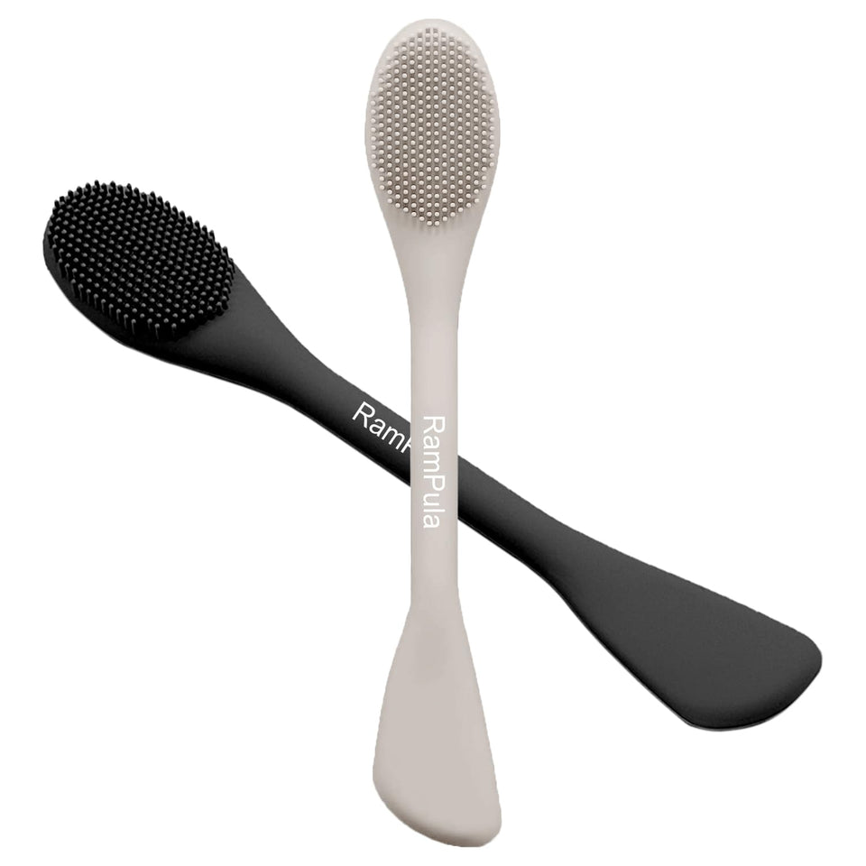 RamPula front view of double-ended applicator showing sleek black starlight finish and hygiene benefits