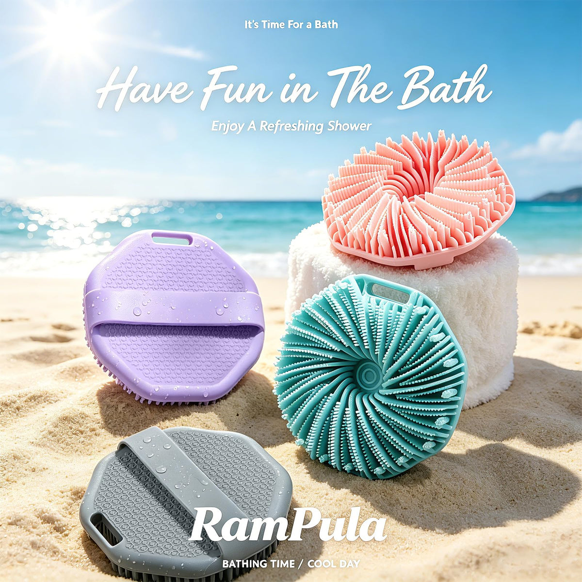 RamPula detail of contoured non-slip strap for secure wet-hand grip