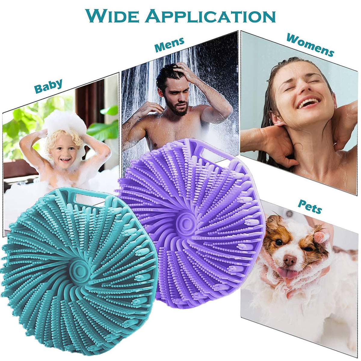 RamPula in-shower action shot massaging skin and aiding post-workout recovery