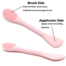 RamPula soft silicone bristles detail for gentle exfoliation and massage