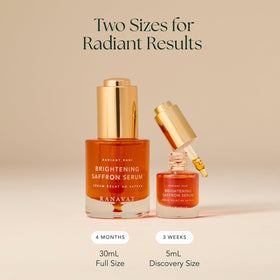RANAVAT BOTANICS serum being applied during morning routine for glow-enhancing benefit