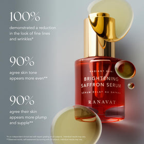 RANAVAT BOTANICS serum texture on skin emphasizing lightweight absorption benefit