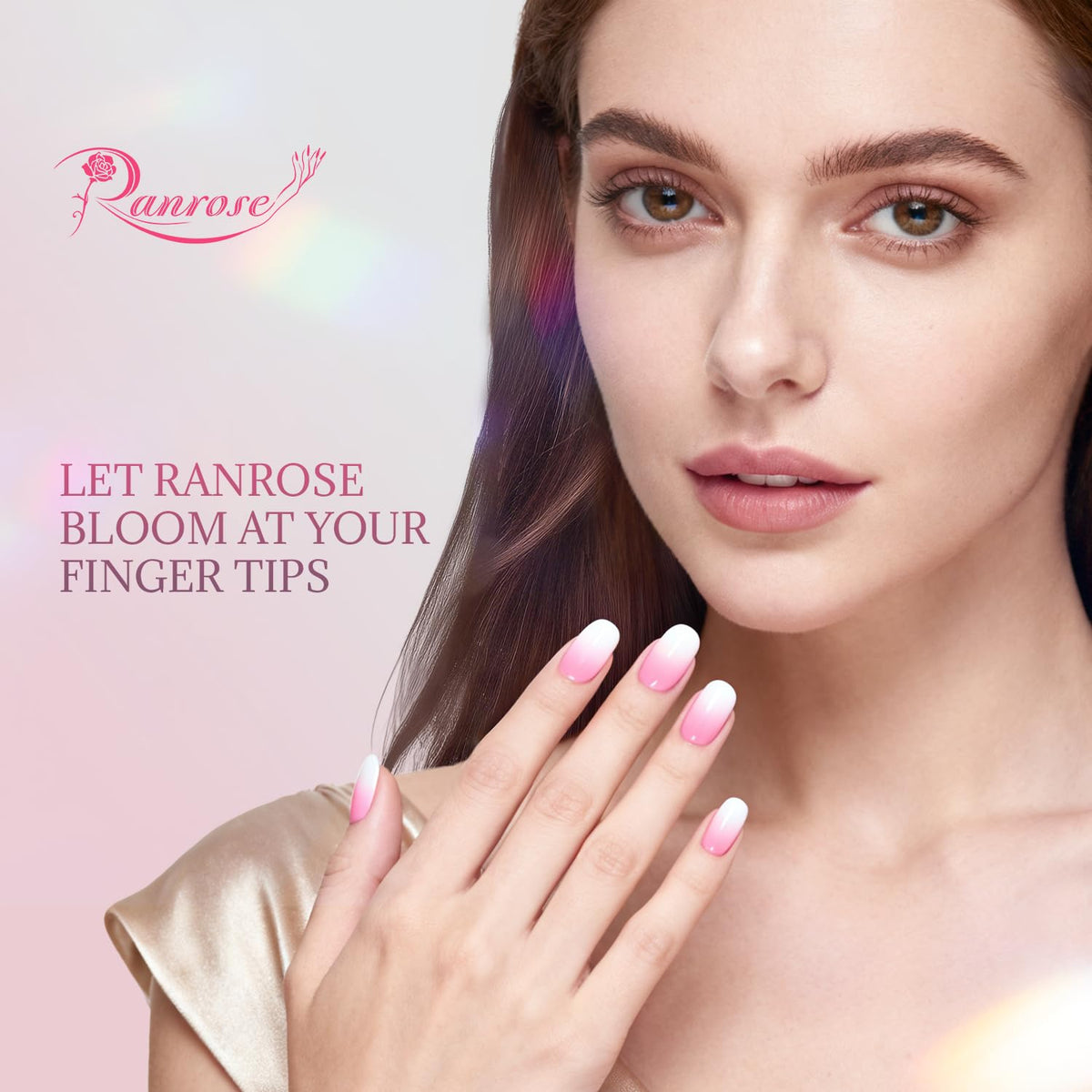 ranrose short nails with French polish ready for decoration benefit