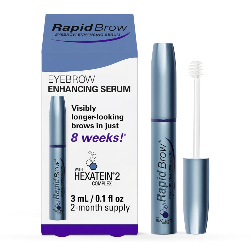 RapidBrow front packaging showing bottle and label for quick product ID