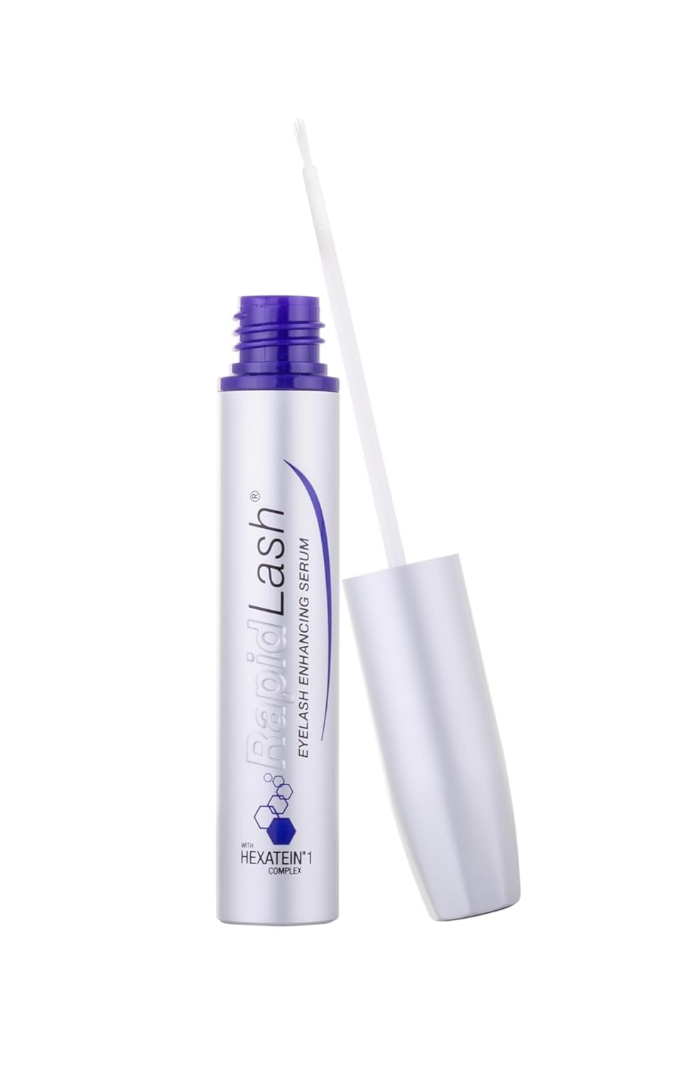 RapidLash front tube view showing sleek packaging and travel size benefit