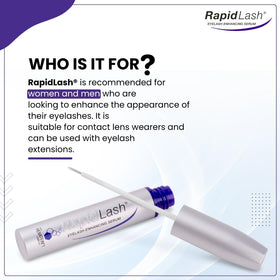 RapidLash on bedside table illustrating simple nighttime beauty routine