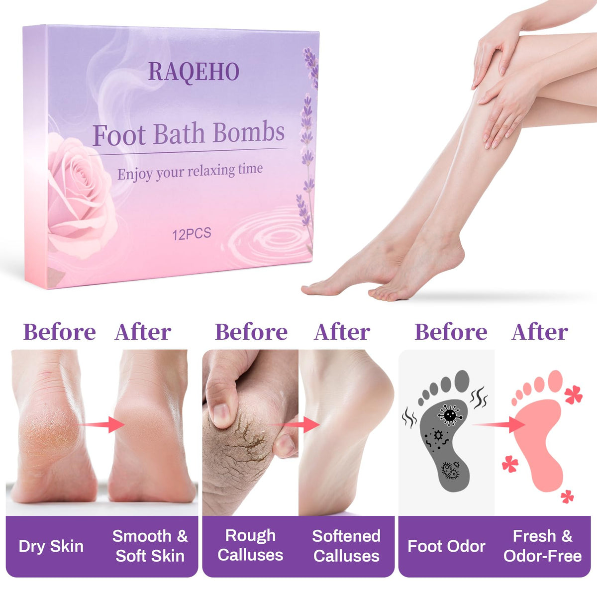 RAQEHO sea salt granules detail illustrating gentle exfoliation benefit
