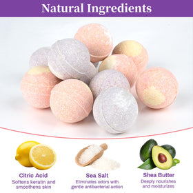 RAQEHO individually wrapped single foot bath bomb easy-to-carry and fresh