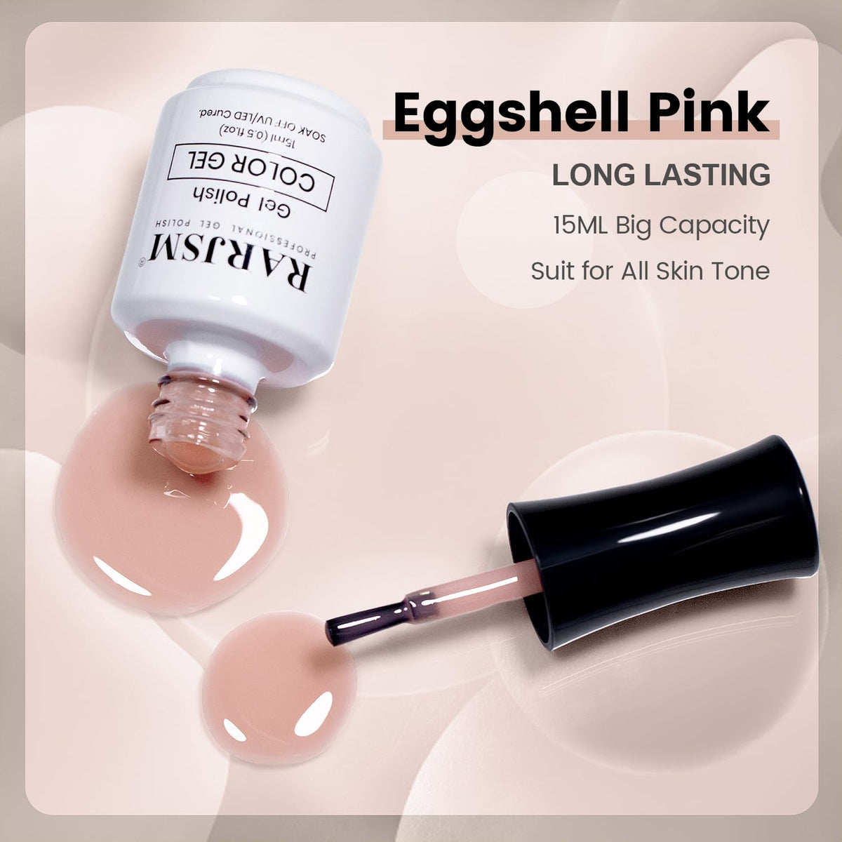 RARJSM brush and cap detail showing applicator precision benefit: streak-free strokes