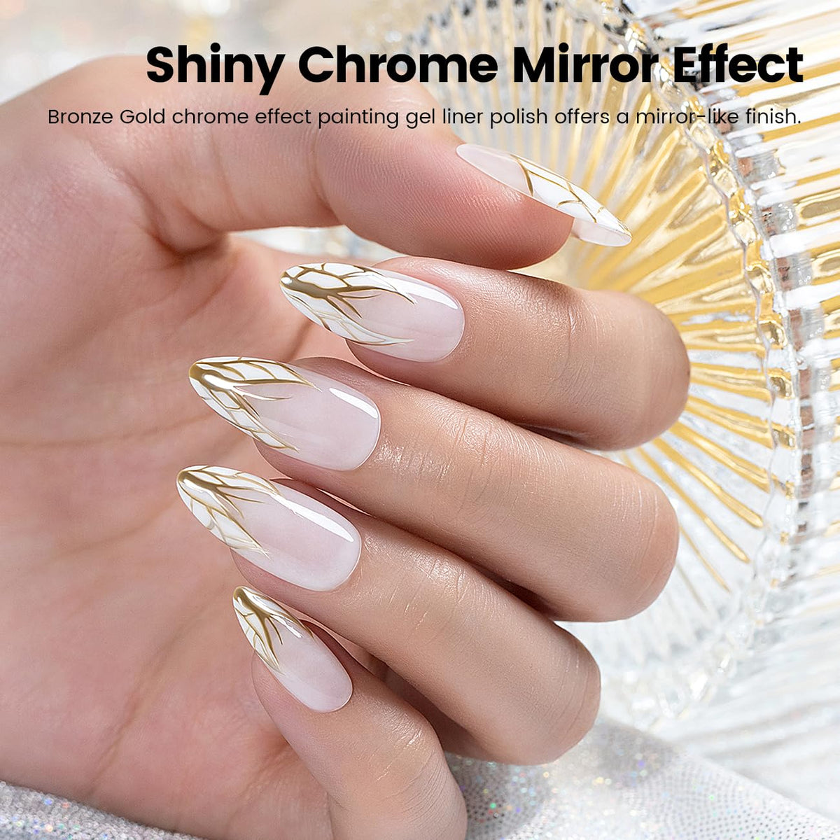 RARJSM bronze gold swatches on nail wheel, helps choose tones