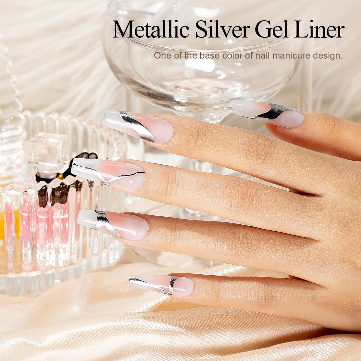 RARJSM chrome effect swatch on nail demonstrating mirror-like reflective finish