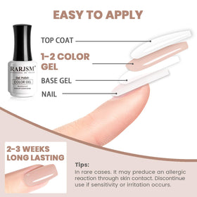 RARJSM french manicure demo with sheer pink tips benefit: buildable layered opacity