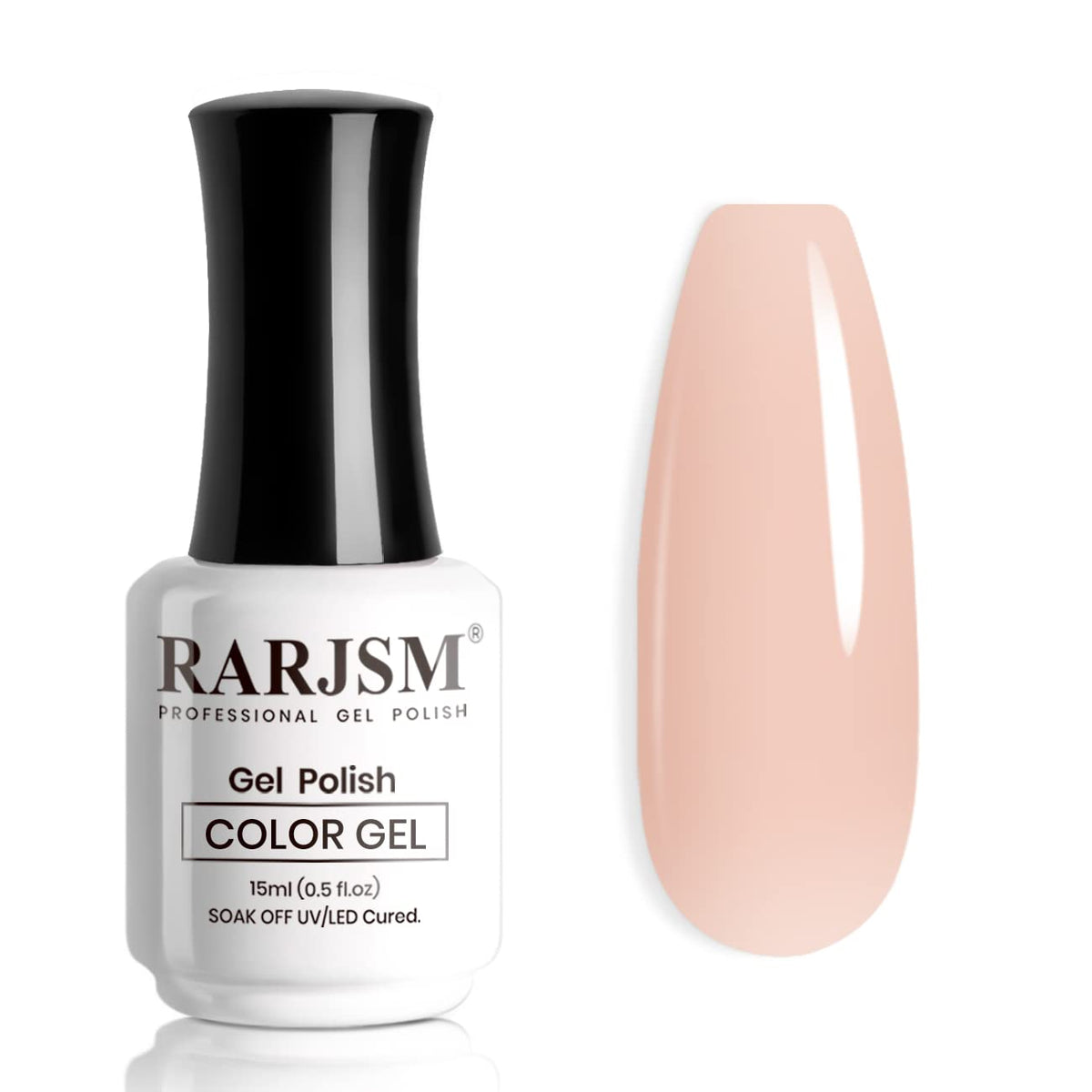 RARJSM bottle front view showing milky rose color and label benefits