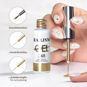 RARJSM nail art in use on salon hand, professional finish benefit