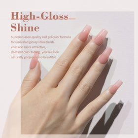 RARJSM texture swatch on a clear tip showing milky translucent finish benefit