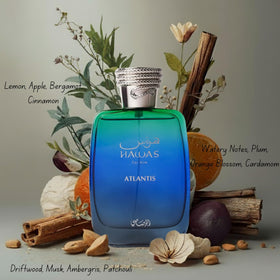 RASASI Hawas Atlantis mist spray closeup demonstrating easy application