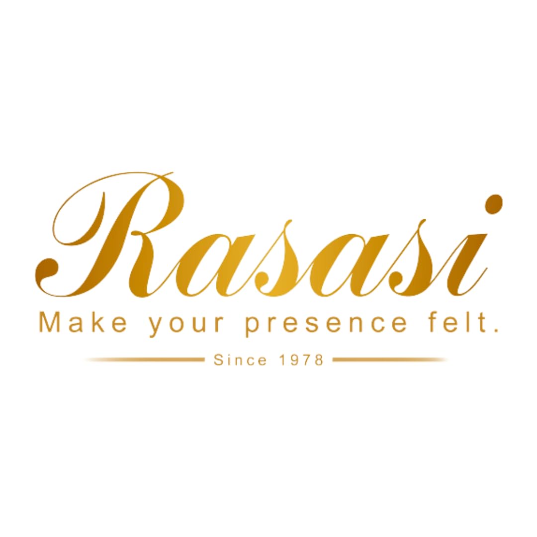 RASASI ingredients flatlay with clary sage, jasmine, marine notes highlighted