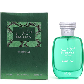 RASASI Hawas Tropical close-up of coconut and fig notes highlighting natural freshness