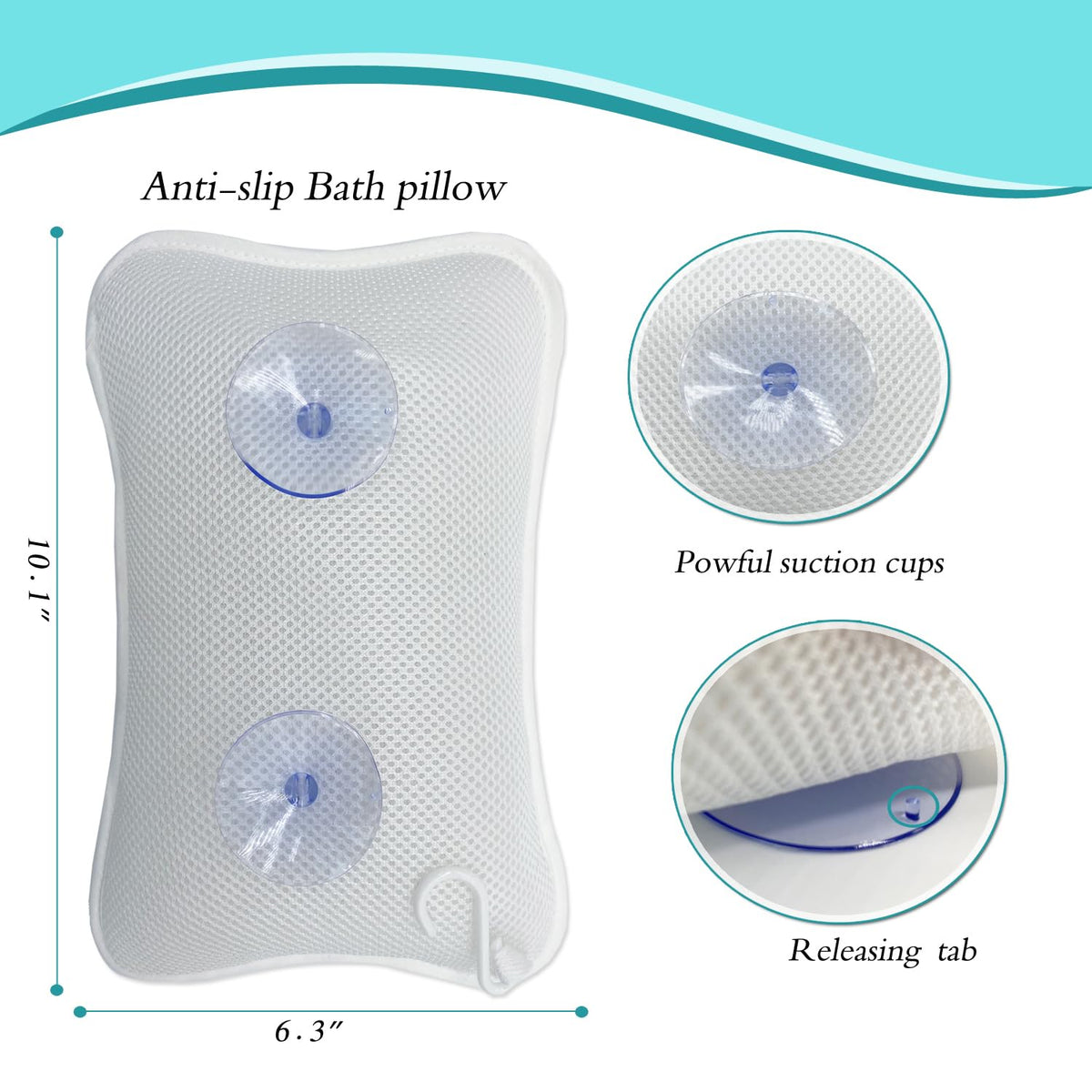 Rasenoo hanging hook used to air dry the bath pillow after use