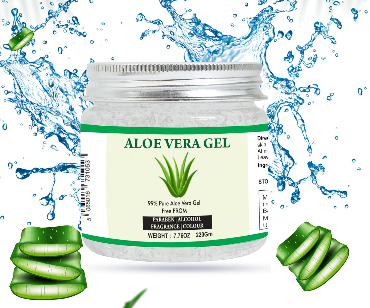 Raslok gel texture close-up showing smooth clear gel consistency for fast absorption