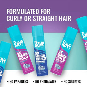 rave 4x mega in outdoor setting controlling frizz and protecting style