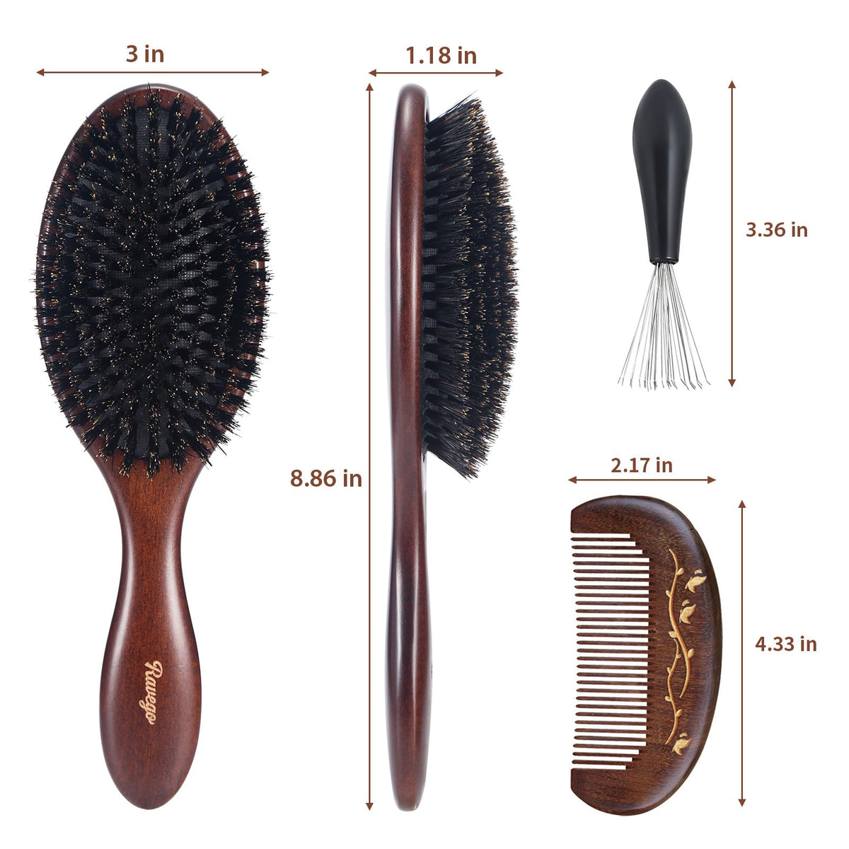 RAVEGO brush after cleaning with visible tidy bristles for durable performance