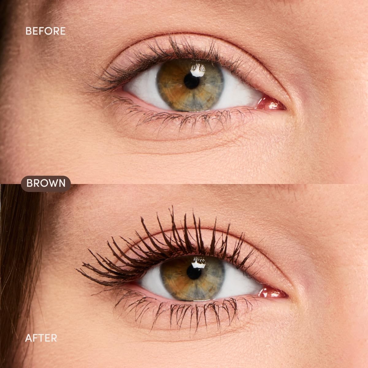 Ravie Beauty curved brush close-up illustrating tapered bristles for precise lash separation
