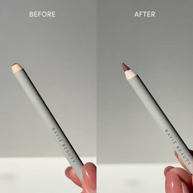 Ravie Beauty sharpener pictured with cosmetic pencils for compatibility