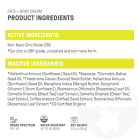 Raw Elements label and ingredients detail showcasing organic formula transparency benefit
