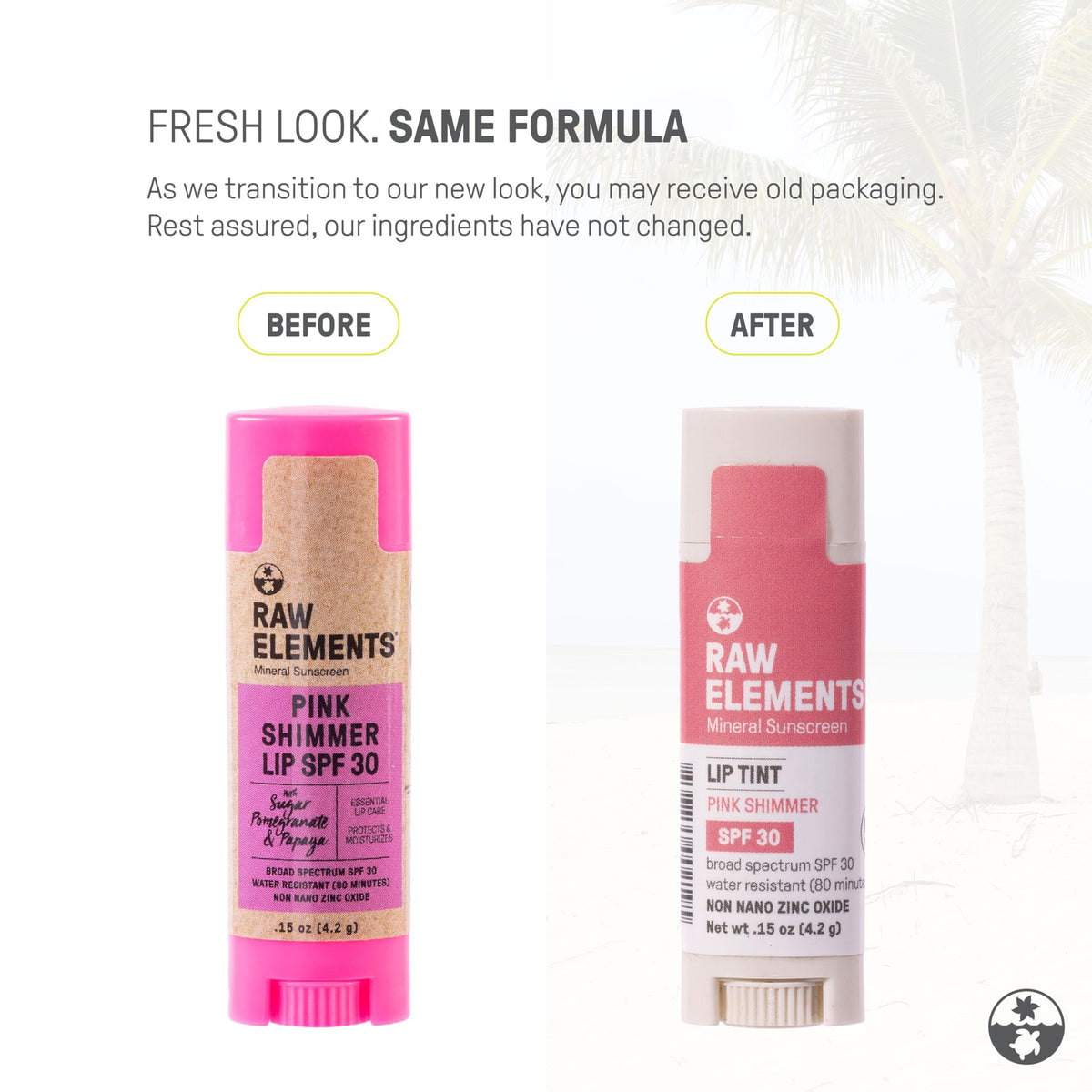 Raw Elements tube close-up highlighting mineral zinc oxide benefit