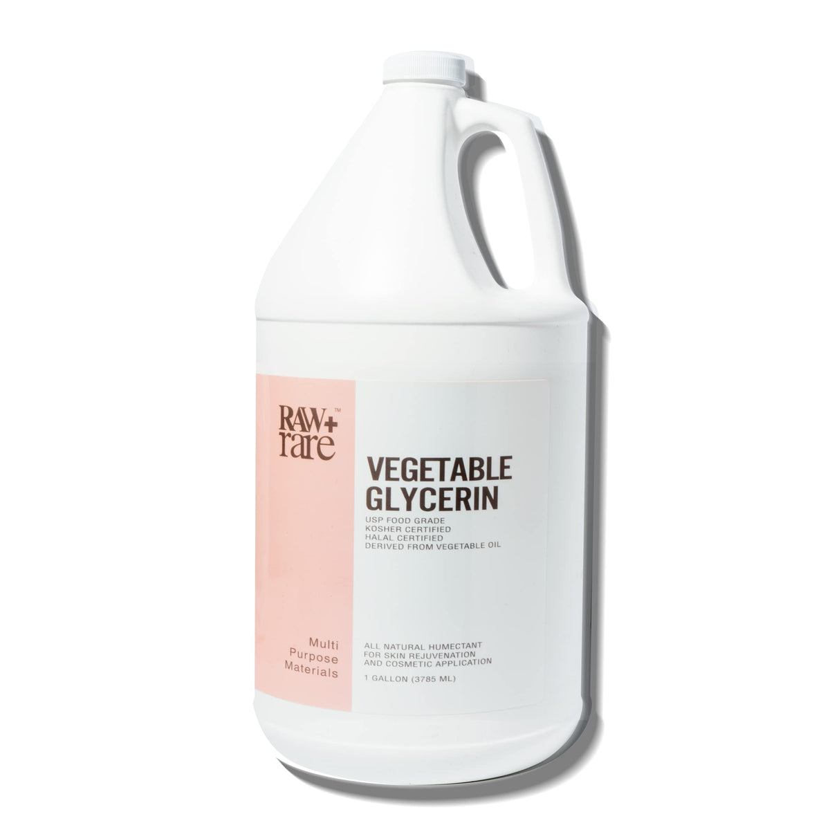 Raw Plus Rare pouring glycerin closeup showing smooth flow benefit: precise dosing